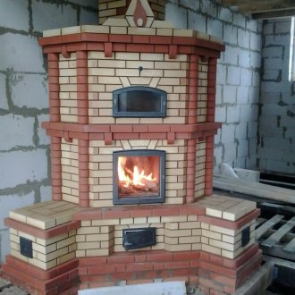 Long burning brick oven