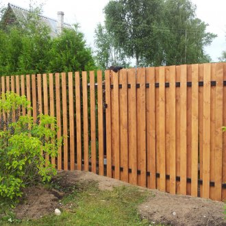 Дървена ограда за пикет
