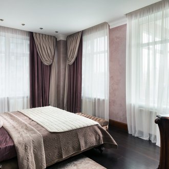 Как да шиете двуцветни завеси