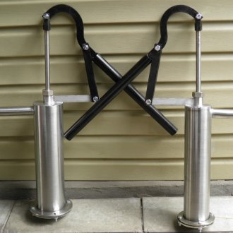 Абисински кладенец с помпи от неръждаема стомана