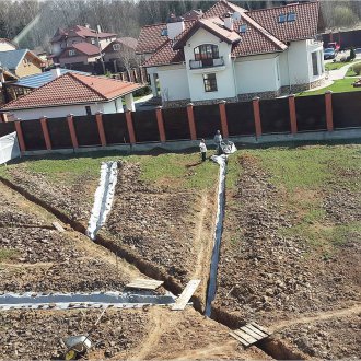 Полагане на дренаж на обекта