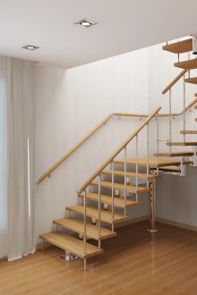 Стилни люлеещи се стълби в къщата