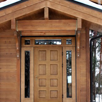 Door for giving from the massif