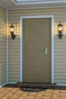 Metal door for a summer residence