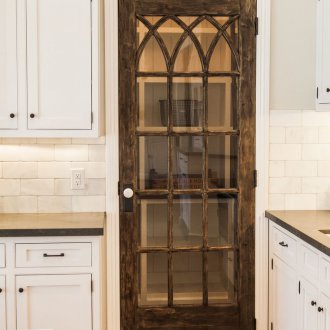 Aged door for a summer residence