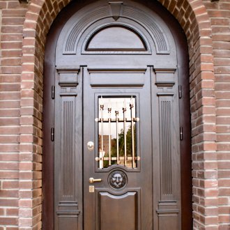 Steel door for a summer residence