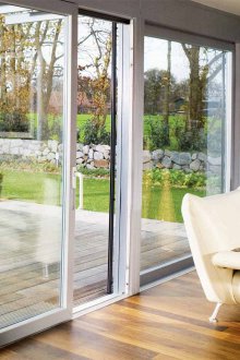 Door for summer house on the veranda