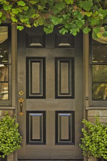 Front door for summer cottage