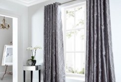 Gray Satin Curtains