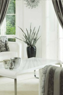 Сиви завеси в хола