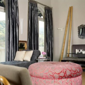 Сиви завеси в стил Арт Нуво