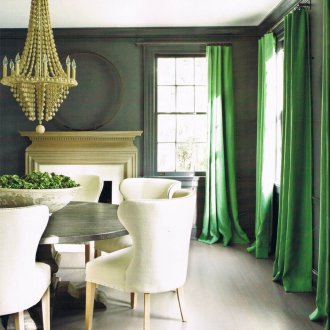 Green Cotton Curtains