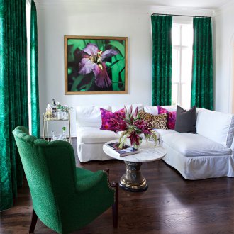 Emerald curtains