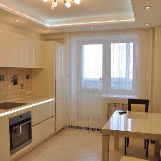 Сатен таван в интериора