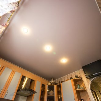 Сатенен сив таван