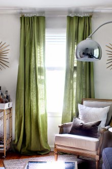 Модерни зелени завеси