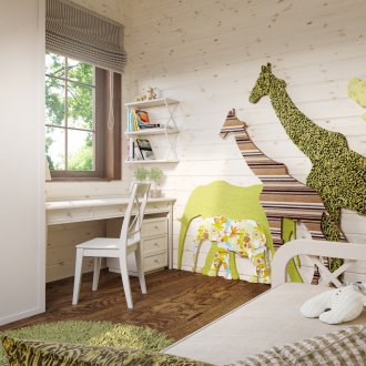 Дървени тапети в детската стая