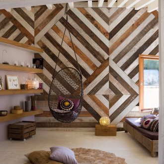 Дървени тапети в къщата