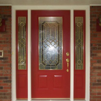 Дървени склонове на вратата