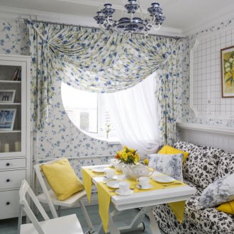 Тапет в стила на прованс в кухнята