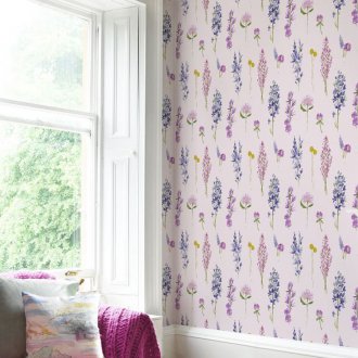 Виолетов печат тапет