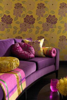 Лилав винилов тапет