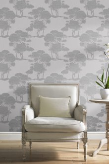 Сив тапет в интериора