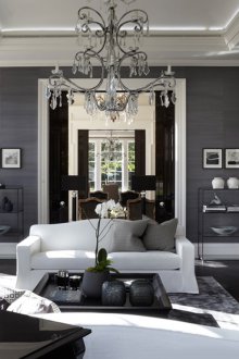 Арт нуво сив тапет