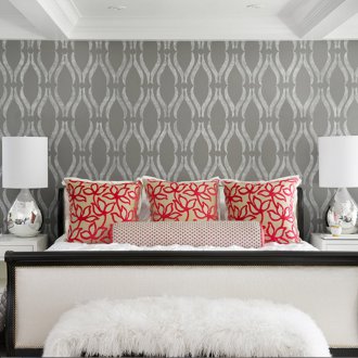 Сив тапет със сребро