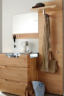 Light gray plain wallpaper for the hallway