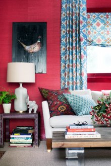 Бургундски нетъкан тапет