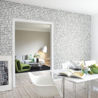 Бял тапет с надписи