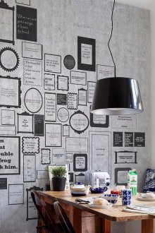 Тапет с надписи в кухнята