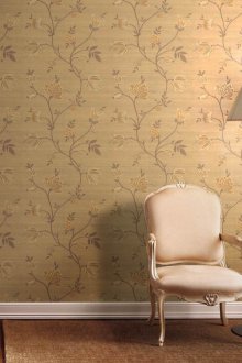 Безшевен тапет с флорален модел