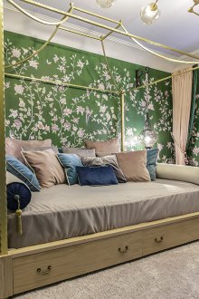 Безшевен зелен тапет