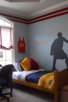 Завеси за момчешка стая с жартиери