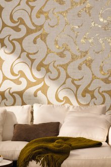 Златен винил тапет