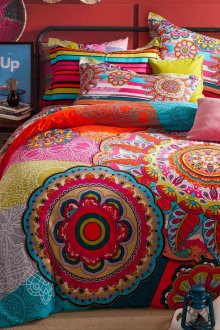 Beautiful bright boho style bedroom