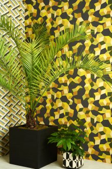 Черен и жълт тапет