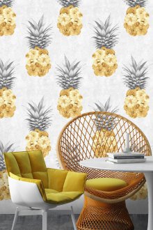 Дизайнерски жълт тапет