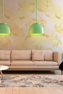 Пастелно жълт тапет