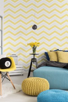 Жълт ретро тапет