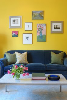 Жълт винил тапет