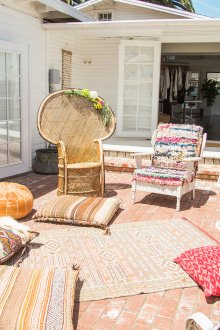 Boho-style outdoor terrace