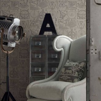 Тапет таванско помещение с щампа