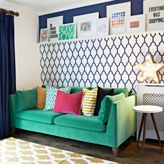 패턴이 있는 벽지