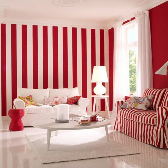 Червен райета тапет