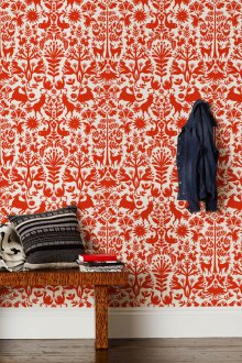 Ярко червен тапет