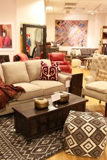 Beautiful furniture to create an interior in the style of boho