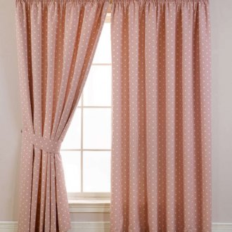 Завеси от розова полка